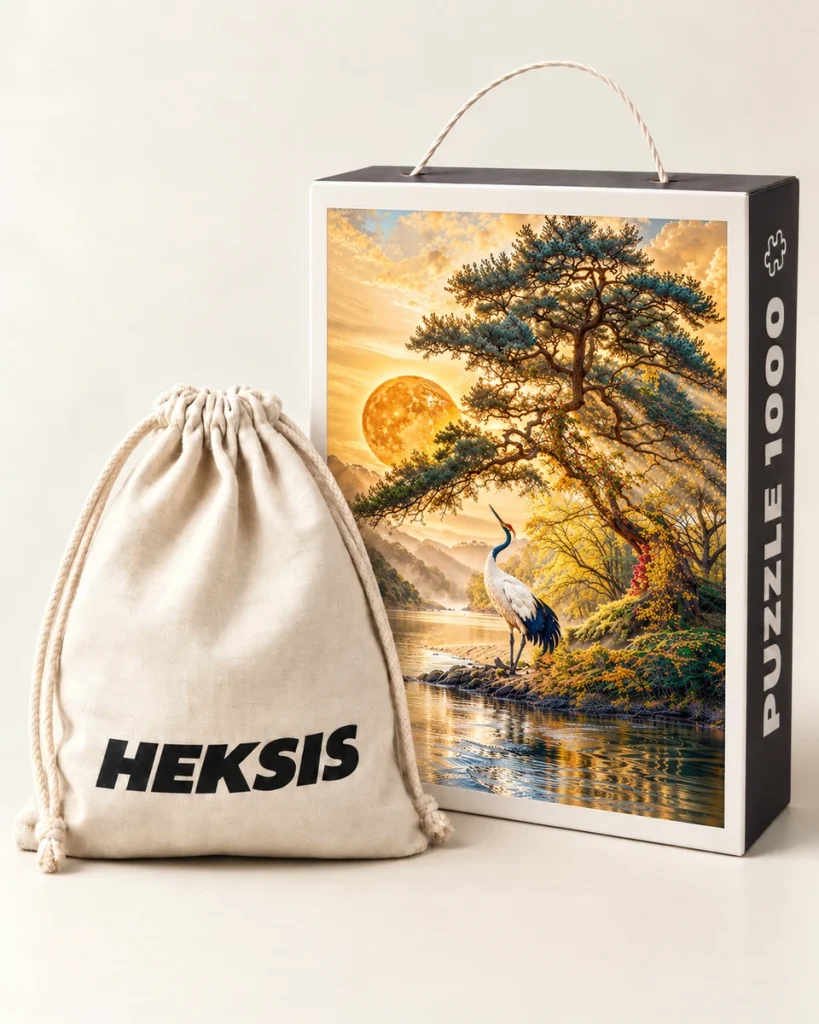 Tsuru — Gift box with a paper handle and a cotton bag included