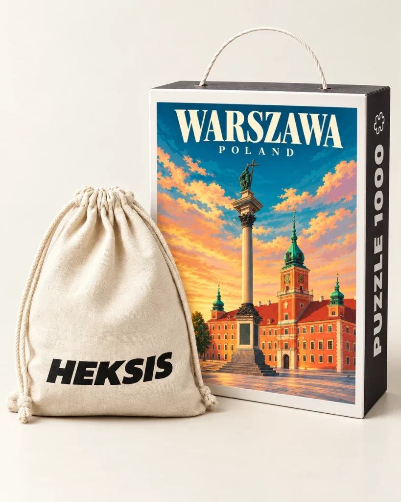 Warsaw — Gift box with a paper handle and a cotton bag included